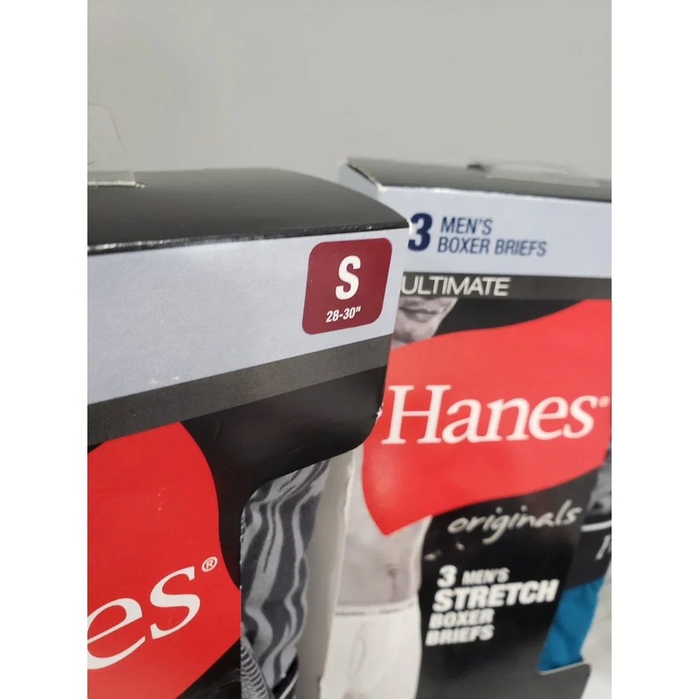 14‎ PAIRS - Hanes Men's Ultimate Stretch Boxer Briefs Size Small 28-30 NWT